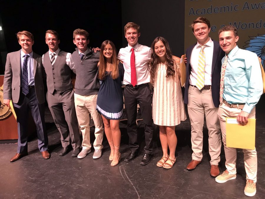 Members of the Class of 2019 at the 2019 Academic Awards