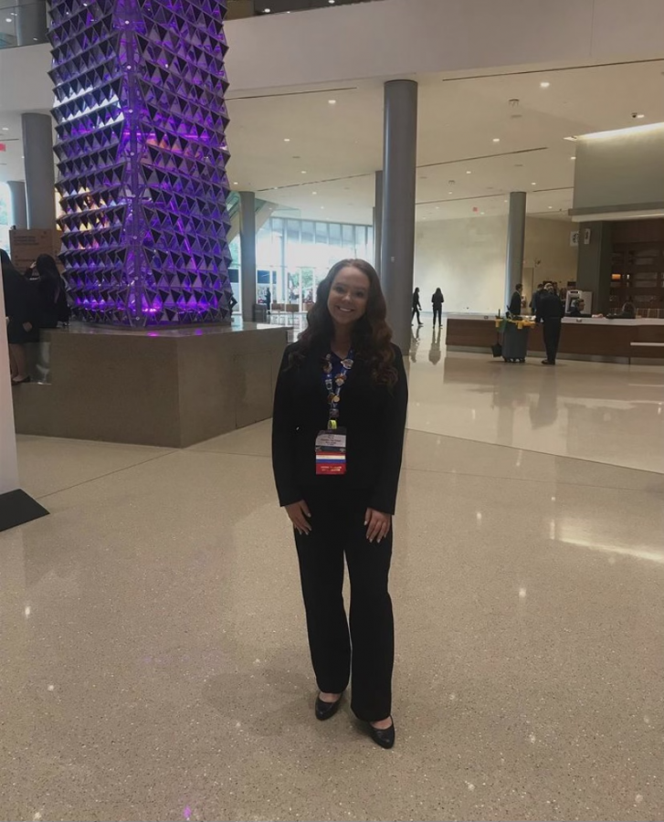 Jenna Dever at the San Antonio Convention Center for the FBLA Nationals. 