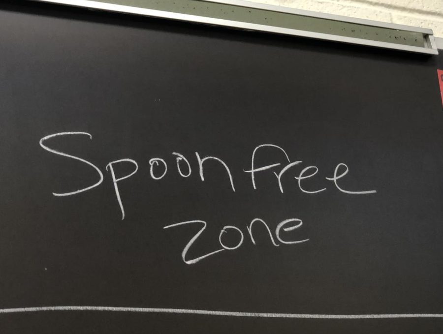 Spoon+Free+Zone+written+on+a+chalkboard