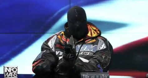 Kanye West pictured during his now controversial interview.