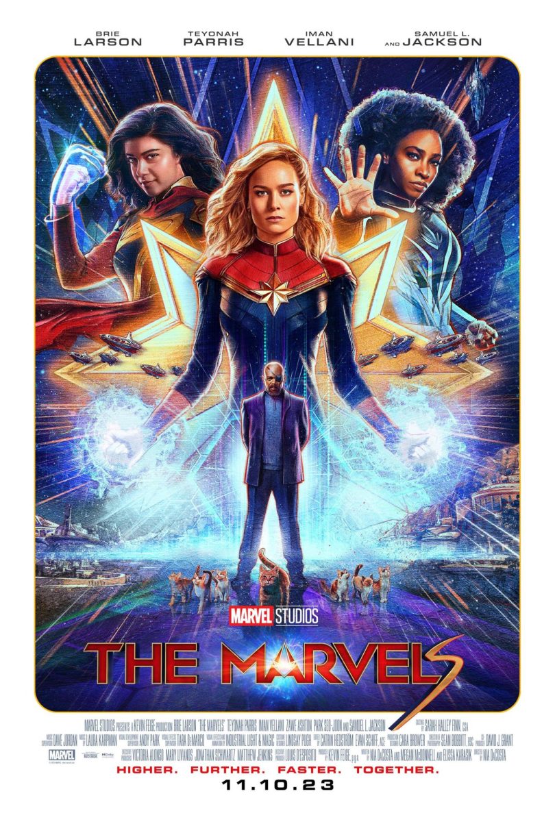 The poster for The Marvels.