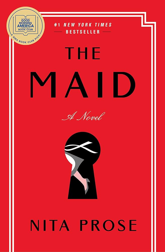 The cover of the captivating murder mystery, The Maid. 