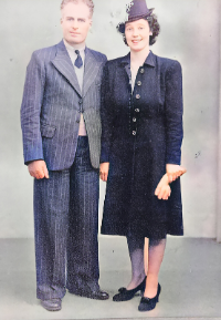 Maureen Flavin Sweeney and her husband Ted Sweeney. 
