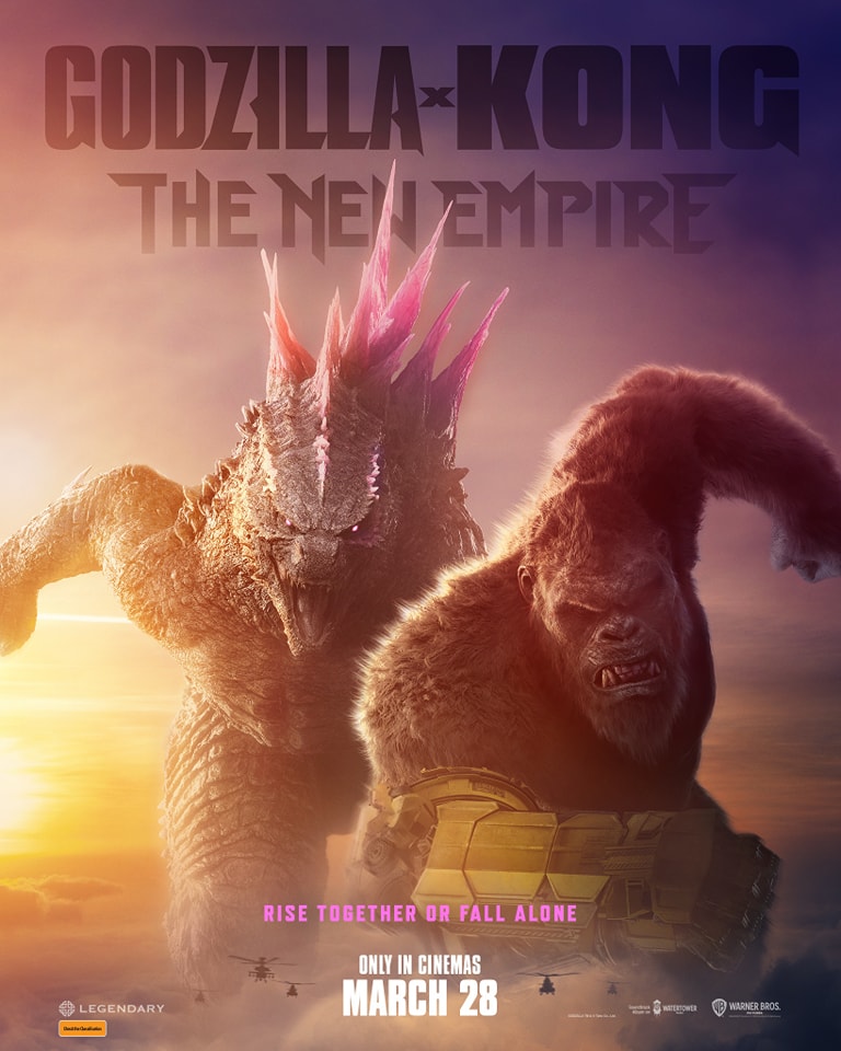 A poster for Godzilla X Kong: The New Empire.