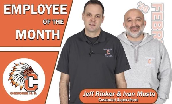 Mr. Rinker and Mr. Musto's certificate for Employees of the Month.
Credit: @Always_a_Chief on Instagram