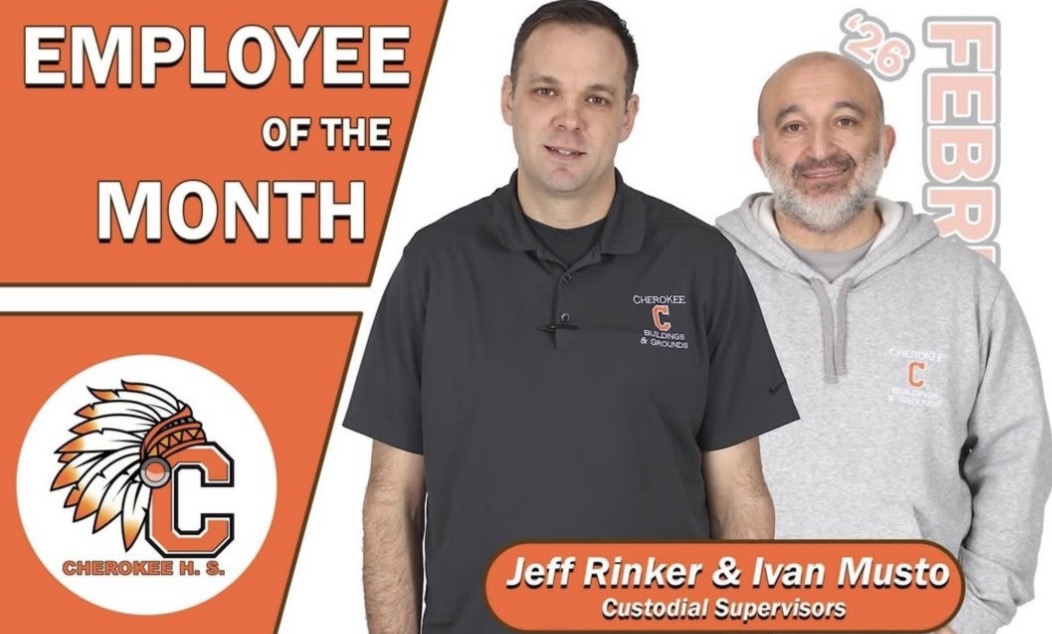 Mr. Rinker and Mr. Musto's certificate for Employees of the Month.
Credit: @Always_a_Chief on Instagram